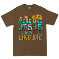 Cacao a little more like jesus a little less like me Premium Tee - texasbilliewilder