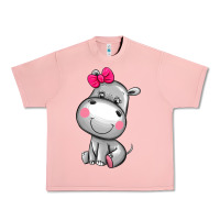 Salmon cute hippopotamus Urban Heavy Tee - AdoDesignShop