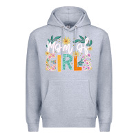 Heather Grey mom of girls Premium Hoodie - JahusDesignShop