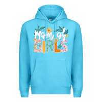 Ocean Blue mom of girls Premium Hoodie - JahusDesignShop
