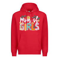 Red mom of girls Premium Hoodie - JahusDesignShop
