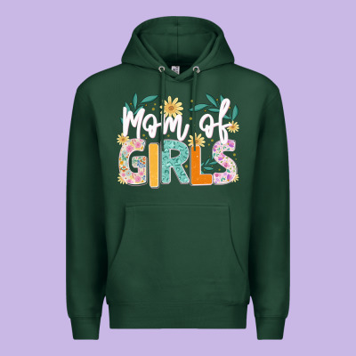 Mom Of Girls Premium Hoodie Designed By Jahusdesignshop