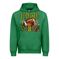Emerald Football vibes yellow and green team color Urban Hoodie - HowdyJamesFarm