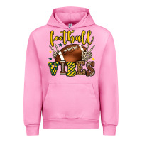 Fuchsia Pink Football vibes yellow and green team color Urban Hoodie - HowdyJamesFarm
