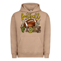 Pigment Burro Football vibes yellow and green team color Urban Hoodie - HowdyJamesFarm