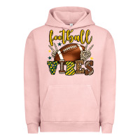 Football Vibes Yellow And Green Team Color Urban Hoodie | Teevron
