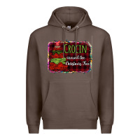 Coffee Crocin around the christmas tree Premium Hoodie - Bettercallsaul