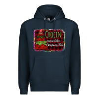 Navy Crocin around the christmas tree Premium Hoodie - Bettercallsaul