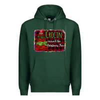 Sports Green Crocin around the christmas tree Premium Hoodie - Bettercallsaul