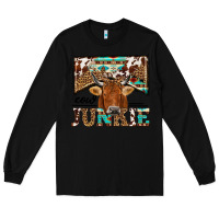 Black cow junkie Long Sleeve Tee - NancyCooperArtShop