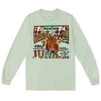 Matcha cow junkie Long Sleeve Tee - NancyCooperArtShop