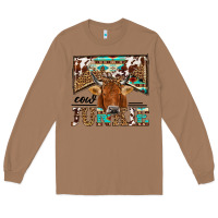 Toasted Coconut cow junkie Long Sleeve Tee - NancyCooperArtShop