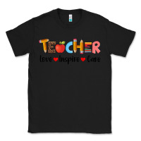 Black teacher love inspıre care wıth  and pen Classic Tee - Artiststas