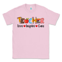 Bubblegum Pink teacher love inspıre care wıth  and pen Classic Tee - Artiststas