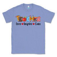 Colony Blue teacher love inspıre care wıth  and pen Classic Tee - Artiststas
