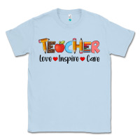 Dusty Blue teacher love inspıre care wıth  and pen Classic Tee - Artiststas