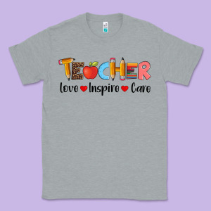 Teacher Love Inspıre Care Wıth  And Pen Classic Tee Designed By Artiststas