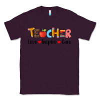 Plum teacher love inspıre care wıth  and pen Classic Tee - Artiststas