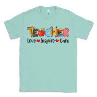Seafoam teacher love inspıre care wıth  and pen Classic Tee - Artiststas
