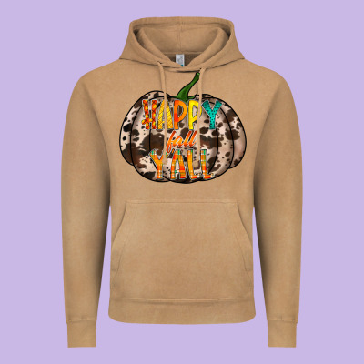 Happy Fall Yall Vintage Hoodie Designed By Racoondesign