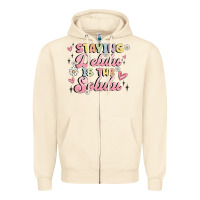 Sandshell staying delulu is the solulu Zipper Hoodie - MaliasSmallBusiness