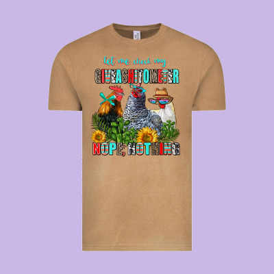 Let Me Check My Giveashitometer Nope Nothing Vintage Tee Designed By Adodesignshop