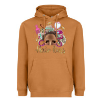 Meerkat Hair Boss Afro Messy Bun With Money Bbs Heavyweight Hoodie - BundleAndBundleShop