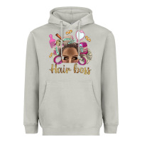 Moon Dust Hair Boss Afro Messy Bun With Money Bbs Heavyweight Hoodie - BundleAndBundleShop