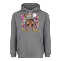 Storm Hair Boss Afro Messy Bun With Money Bbs Heavyweight Hoodie - BundleAndBundleShop