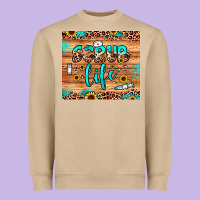 Scrub Life Heavyweight Sweatshirt Designed By Jahusdesignshop