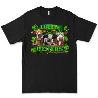 Black St Patricks Day Lucky Heifers Premium Tee - RanaPortraitStore