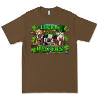Cacao St Patricks Day Lucky Heifers Premium Tee - RanaPortraitStore
