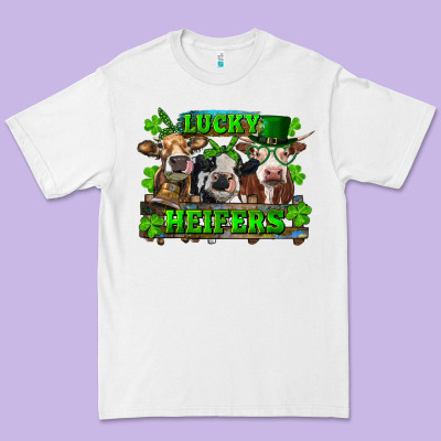 Premium Tee St Patricks Day Lucky Heifers