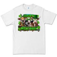 White St Patricks Day Lucky Heifers Premium Tee - RanaPortraitStore
