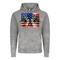 Cloud Rock American Racing Flag Vintage Hoodie - JahusDesignShop