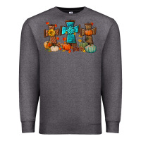 Charcoal Heather fall tree cross Premium Sweatshirt - BundleAndBundleShop