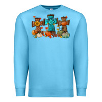 Ocean Blue fall tree cross Premium Sweatshirt - BundleAndBundleShop