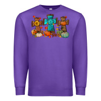 Purple fall tree cross Premium Sweatshirt - BundleAndBundleShop