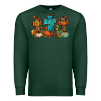 Sports Green fall tree cross Premium Sweatshirt - BundleAndBundleShop