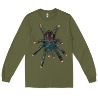 Army Green Pink Toe Tarantula Long Sleeve Tee - LillyAllenDesigns