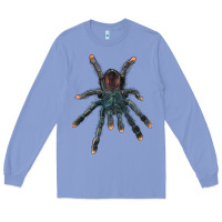 Colony Blue Pink Toe Tarantula Long Sleeve Tee - LillyAllenDesigns