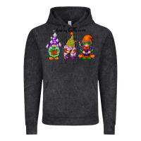 Vintage Black happy halloween gnomes black Vintage Hoodie - RacoonDesign