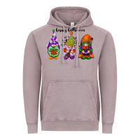 Vintage Zinc happy halloween gnomes black Vintage Hoodie - RacoonDesign