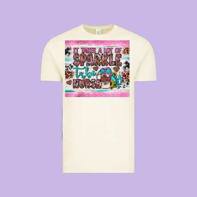 It Takes A Lot Of Sparkle To Be A Nurse Vintage Tee Designed By Jahusdesignshop