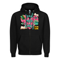 Black read more books Zipper Hoodie - MaliasSmallBusiness