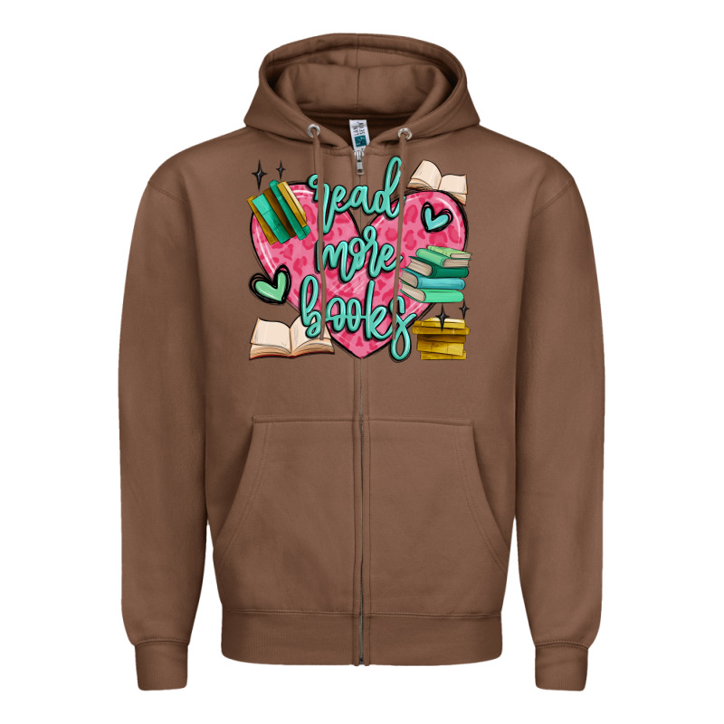 Read More Books Zipper Hoodie by MaliasSmallBusiness | Teevron
