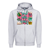 Heather Grey read more books Zipper Hoodie - MaliasSmallBusiness
