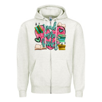 Oatmeal Heather read more books Zipper Hoodie - MaliasSmallBusiness