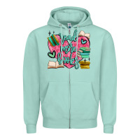 Seafoam read more books Zipper Hoodie - MaliasSmallBusiness