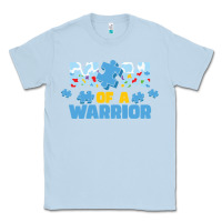 Dusty Blue LIL Autism Mom Classic Tee - CowhideDigitalArt